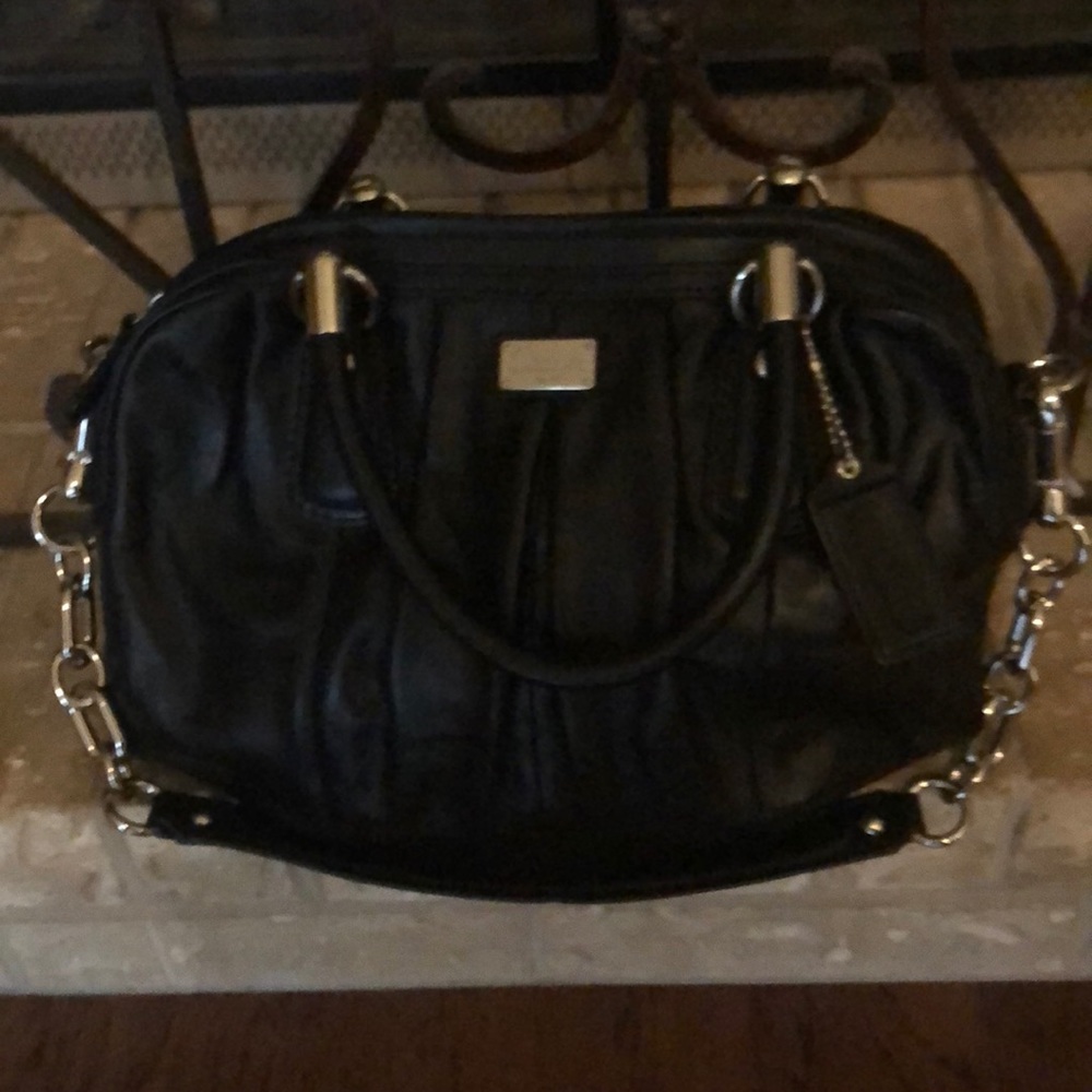 Coach Black leather Kristin handbag. NWT